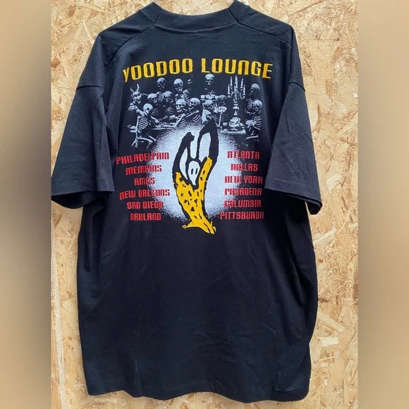 Vintage Rolling Stones Voodoo Lounge 90's Tour T-Shirt XL